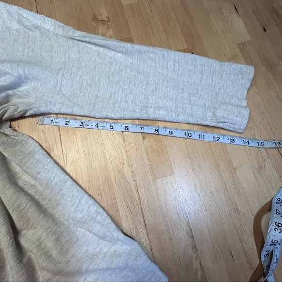 Loft Light Gray with White Embroidered Sleeves - Picture 10 of 10